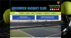 Desktop Screenshot of greenwichracquetclub.com