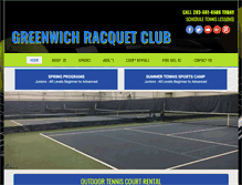 Tablet Screenshot of greenwichracquetclub.com